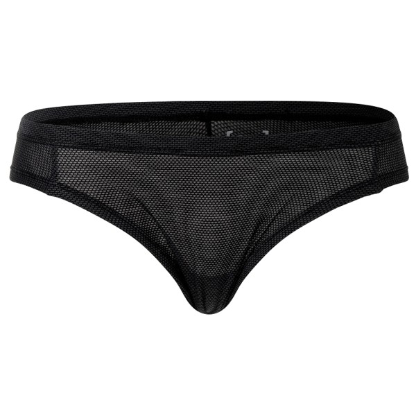 super.natural - Women's Air Thong - Merinounterwäsche Gr XS schwarz