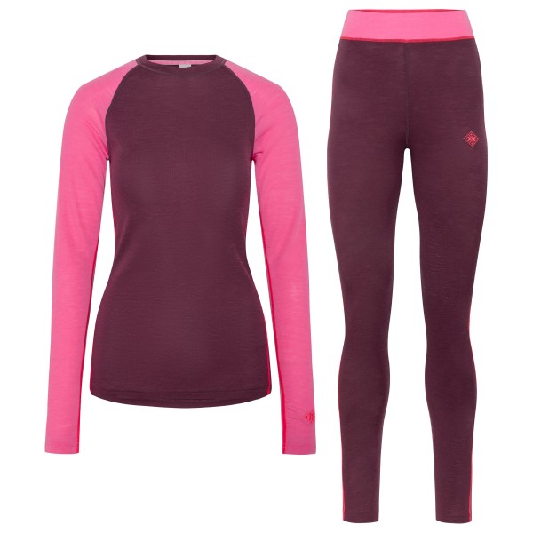 Kari Traa Kaia Set Merinounterwäsche Damen Wandern (Gr XL |lila)