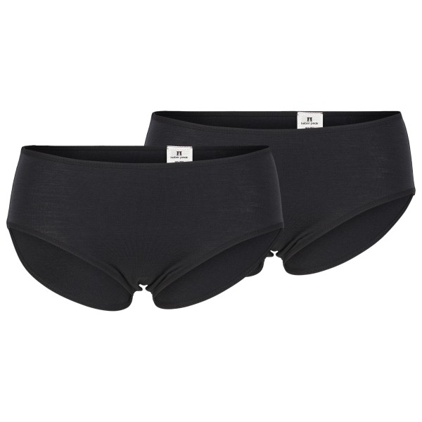 Heber Peak MerinoMix165 PineconeHe Hipster 2-Pack Merinounterwäsche Damen (Gr XL |schwarz)