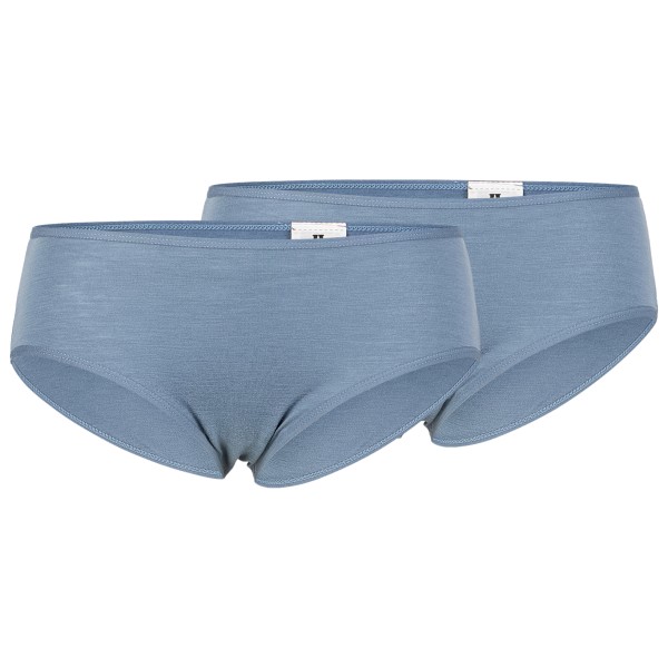 Merinounterwäsche Heber Peak MerinoMix165 PineconeHe. Hipster 2-Pack Damen (Gr 3XL |grau)