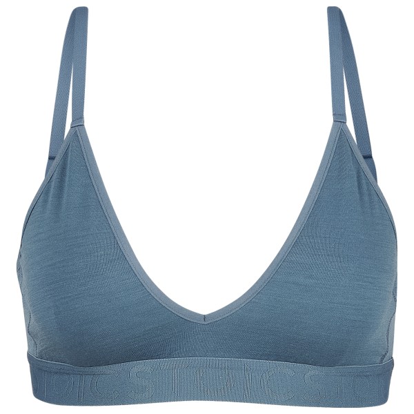 Stoic Merino150 AlsenSt. Flexible Bra Sport-BH Damen Alltag (Gr L |blau/grau)