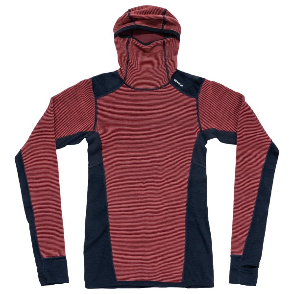 Devold - Women's Reverso Merino Hoodie - Merinohoodie Gr L rot