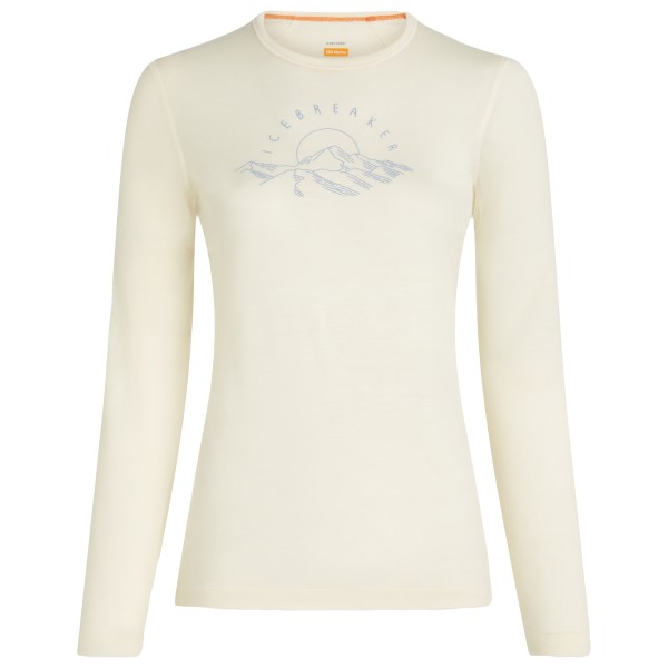 Icebreaker - Women's Merino 200 Oasis L/S Crewe Sunrise Summit - Merinounterwäsche Gr XL weiß