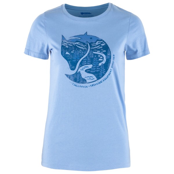 T-Shirt Fjällräven Arctic Fox Print Damen (Gr M |blau)