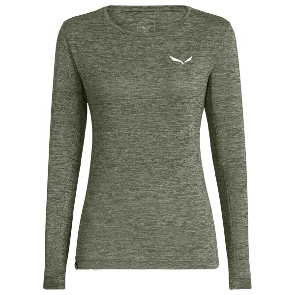 Salewa - Women's Puez Melange Dry L/S Tee - Funktionsshirt Gr 46 oliv