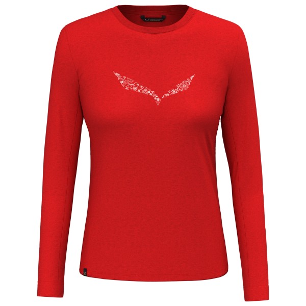 Image of Salewa - Women"s Solidlogo Dry L/S Tee - Funktionsshirt Gr 32 rot'