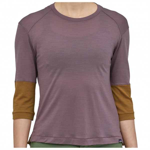 Image of Patagonia - Women's Merino 3/4 Sleeve Bike Jersey - Longsleeve Gr L;M;S;XL;XS blau;braun;grau/schwarz bei Bergfreunde.ch - der Outdoor Shop