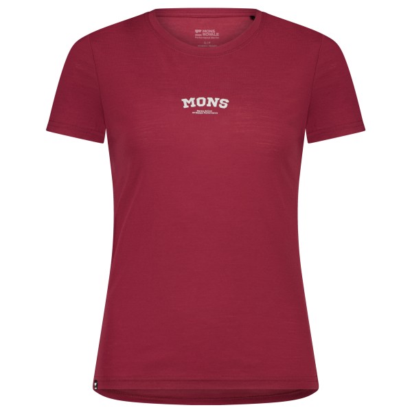 Image of Mons Royale - Women"s Icon Tee - T-Shirt Gr L rot'