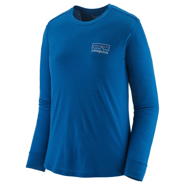 Image of Patagonia - Women"s L/S Cap Cool Merino Graphic Shirt - Merinoshirt Gr L blau'