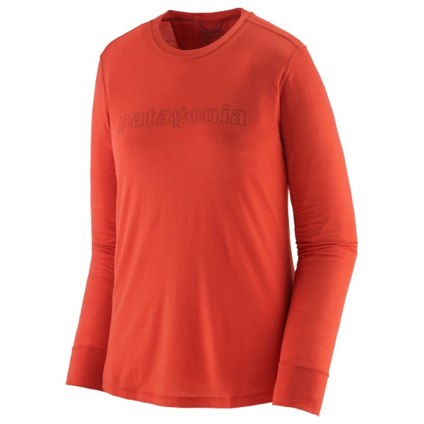 Image of Patagonia - Women"s L/S Cap Cool Merino Graphic Shirt - Merinoshirt Gr L rot'