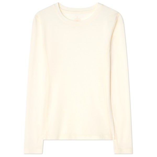 Image of We Norwegians - Women"s Snø Crewneck - Merinolongsleeve Gr L beige/weiß'