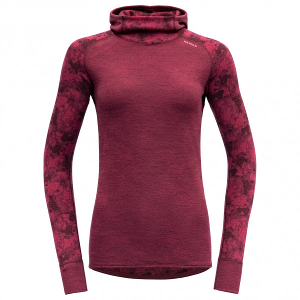 Image of Devold - Women's Kvitegga Hoodie - Merinoshirt Gr XL rot bei Bergfreunde.ch - der Outdoor Shop