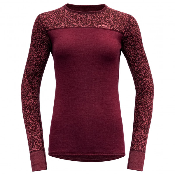 Image of Devold - Women's Kvitegga Shirt - Merinoshirt Gr L rot bei Bergfreunde.ch - der Outdoor Shop