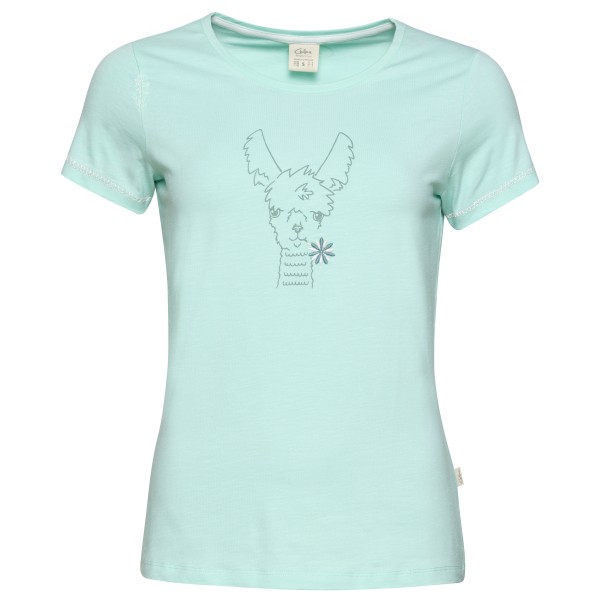 Chillaz Gandia Happy Alpaca T-Shirt T-Shirt Damen (Gr 44 |grau/grün)