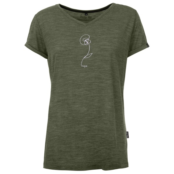 Image of Pally'Hi - Women's T-Shirt Fleur Peur - Merinoshirt Gr L;S;XL blau bei Bergfreunde.ch - der Outdoor Shop