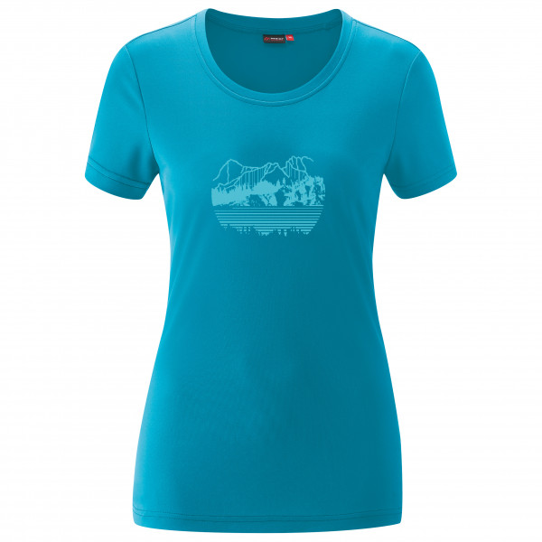 Image of Maier Sports - Women's Waltraut Print - Funktionsshirt Gr 34;36;42;44;46;48;50;52;54 blau;grau/weiß;orange;rosa/rot;türkis bei Bergfreunde.ch - der Outdoor Shop