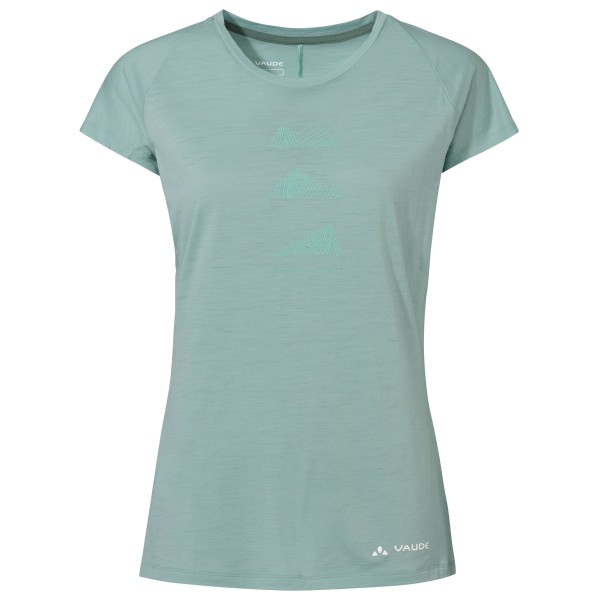 Vaude – Women’s Tekoa Wool – Merinoshirt maat 36, turkoois Turquoise
