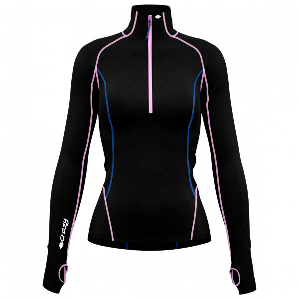 Image of Crazy Idea - Women's Pull Allure Zip - Funktionsshirt Gr L;M;S;XL;XS blau;schwarz bei Bergfreunde.ch - der Outdoor Shop