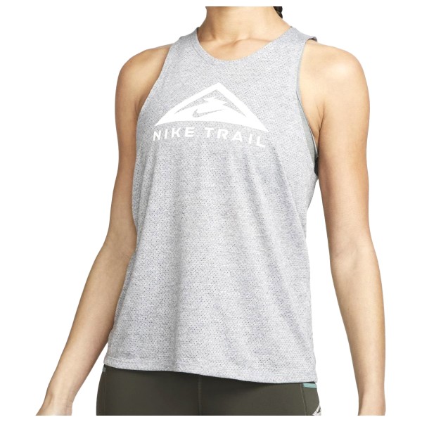 Image of Nike - Women's Dri-Fit Trail Running Tank - Tank Top Gr L;M;S;XL grau;weiß bei Bergfreunde.ch - der Outdoor Shop