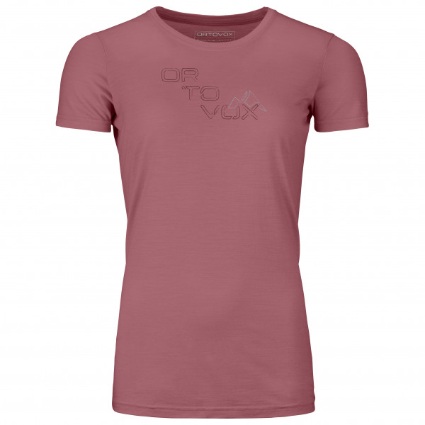 Image of Ortovox - Women"s 185 Merino Tangram Logo - Merinoshirt Gr L rosa'
