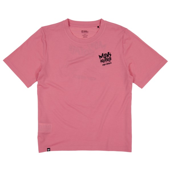 Mons Royale Women’ Icon Relaxed Tee Merinoshirt Roze