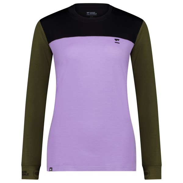 Image of Mons Royale - Women"s Yotei L/S - Merinoshirt Gr L lila'
