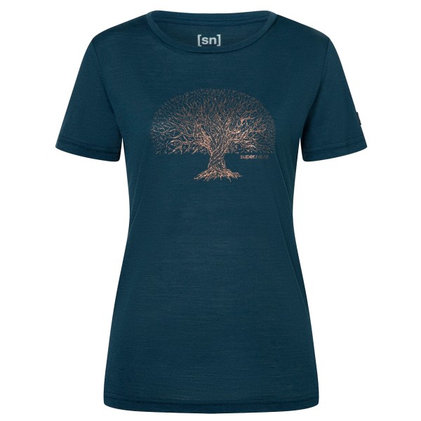 Image of super.natural - Women"s Tree of Knowledge Tee - Merinoshirt Gr 40 - L blau'