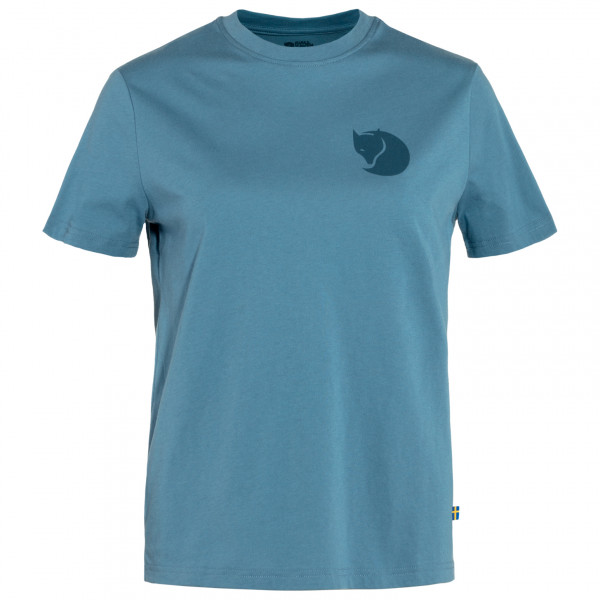 Fjällräven - Women's Fox Boxy Logo Tee - T-shirt taille L, bleu