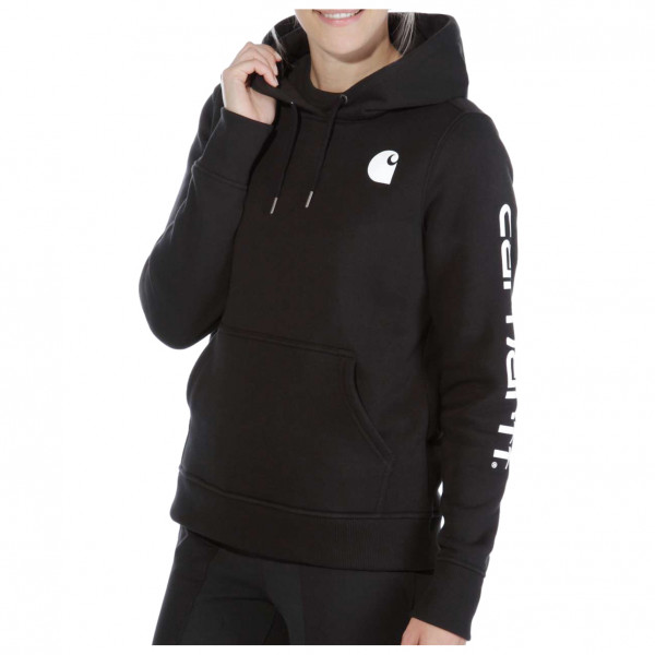 Carhartt Clarksburg Logo Sleeve Sweatshirt Hoodie Damen (Gr M |schwarz)