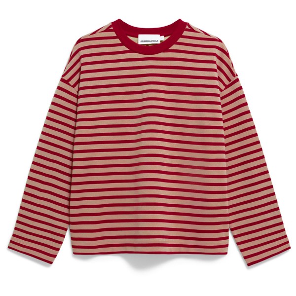 ARMEDANGELS Women’s Frankaa Stripe Trui Rood