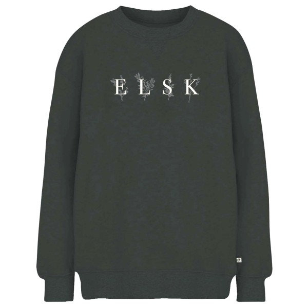 ELSK - Women's Porse Logo Anna Crewneck - Pullover Gr XS grau;weiß