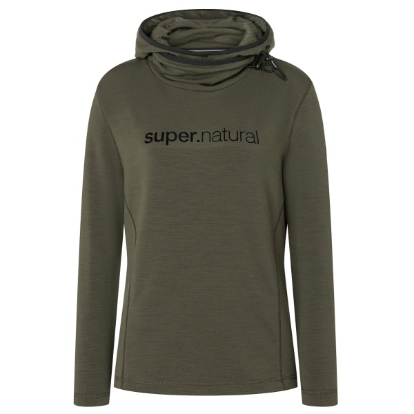 Image of super.natural - Women"s Alpine Hooded - Hoodie Gr L braun'
