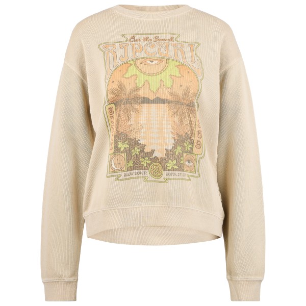 Image of Rip Curl - Women"s Slow Down Relaxed Crew - Pullover Gr L beige'