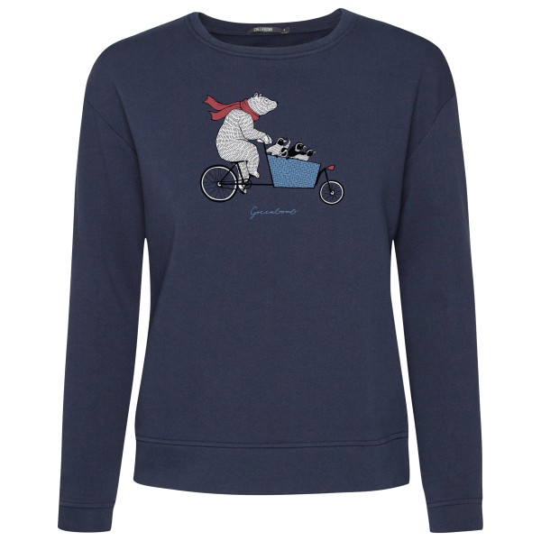 Image of GreenBomb - Women"s Bike Cargo Bear Canty Pullover Cotton - Pullover Gr L blau'