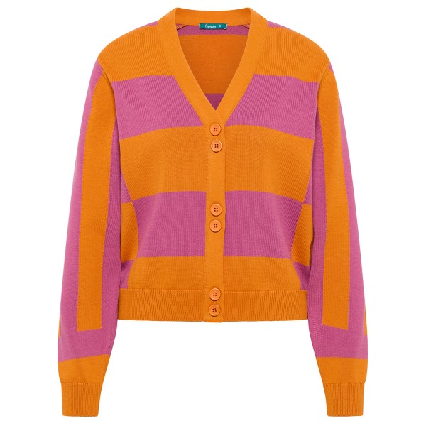 Image of Tranquillo - Women"s Strickjacke im Colour Block-Design - Pullover Gr L;M;S;XL;XS orange'