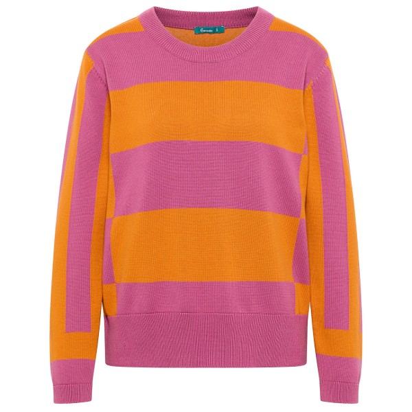 Image of Tranquillo - Women"s Strickpullover im Block-Design - Pullover Gr L;M;S;XL;XS rosa/orange'