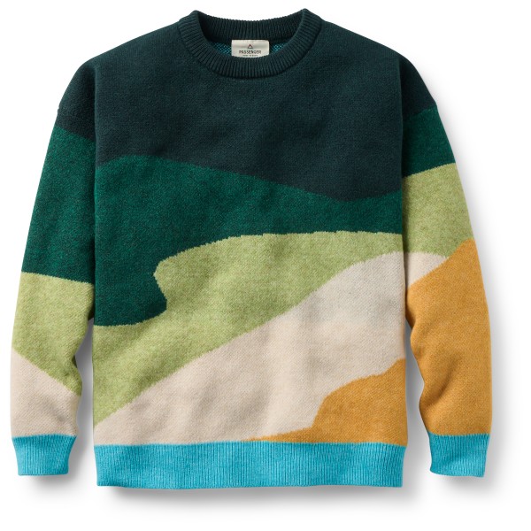 Passenger Scenic Recycled Knitted Jumper Pullover Women (Gr XL |bunt)