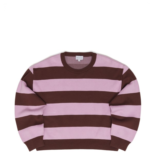 Mazine Striped Jacquard Knit Jumper Pullover Damen (Gr L |braun/lila)
