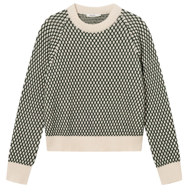 DEDICATED Women’s Sweater Husie Bubble Knit Trui Olijfgroen