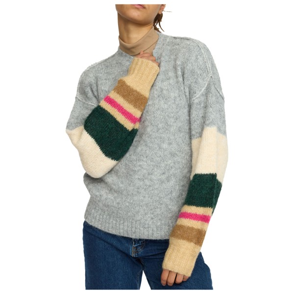 Selfhood Striped Mohair Sweater Pullover Damen (Gr XL |grau)