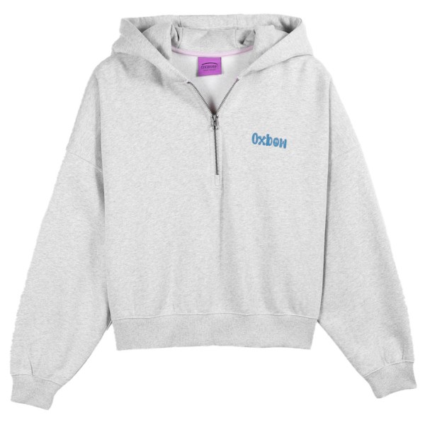 Oxbow Waterlily Fleece Hood Hoodie Damen (Gr L |grau/weiß)