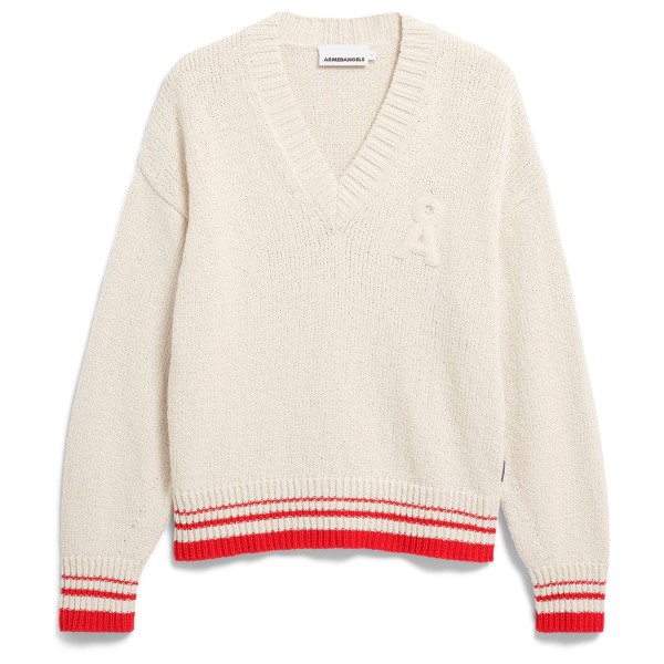 ARMEDANGELS Iconic Å College Knit Sweater Pullover Damen (Gr M |weiß)
