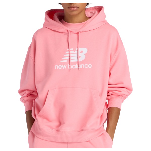 Hoodie New Balance Sport Essentials French Terry Logo Damen (Gr XS |rosa)