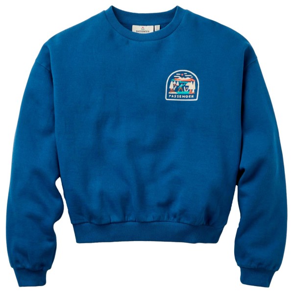 Passenger Women’s Lost Patch Relaxed Fit Sweatshirt Trui Blauw