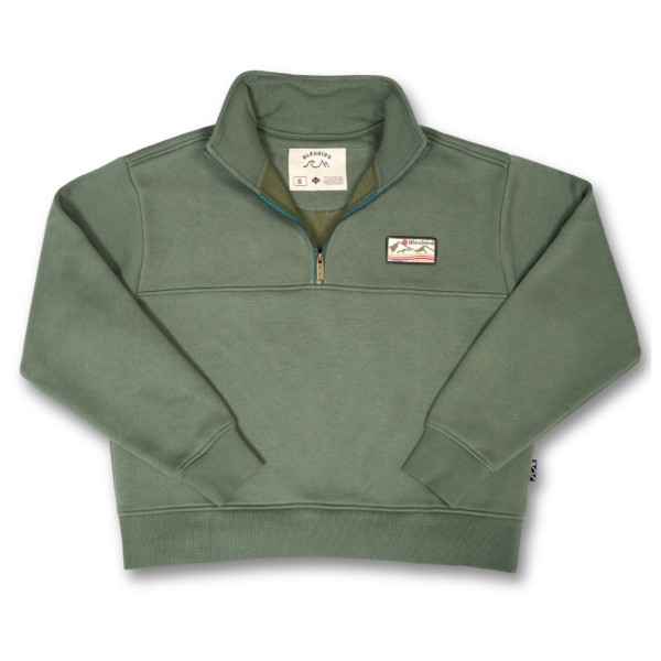 Bleubird Women’s Cropped Bracken Quarter Zip Trui Olijfgroen