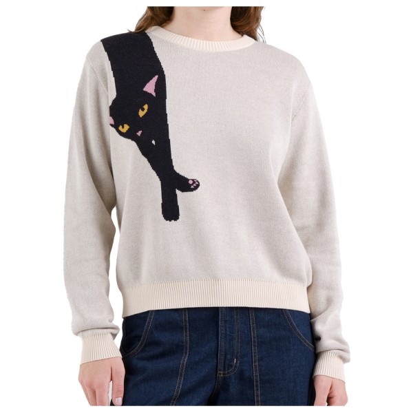 DEDICATED Women’s Sweater Arendal Long Cat Trui Grijs