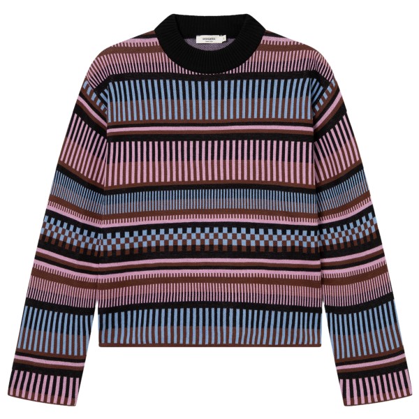 DEDICATED Women’s Sweater Limhamn Dashed Stripe Trui meerkleurig Multicolor