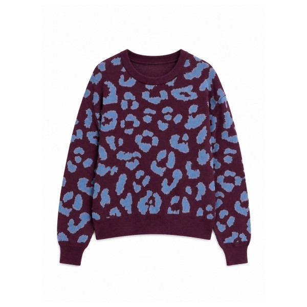 Mazine Women’s Leo Jacquard Knit Jumper Trui Purper