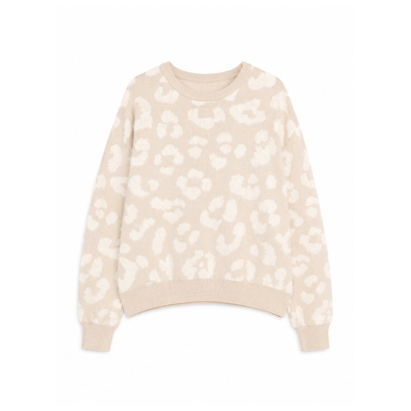 Mazine Women’s Leo Jacquard Knit Jumper Trui Beige