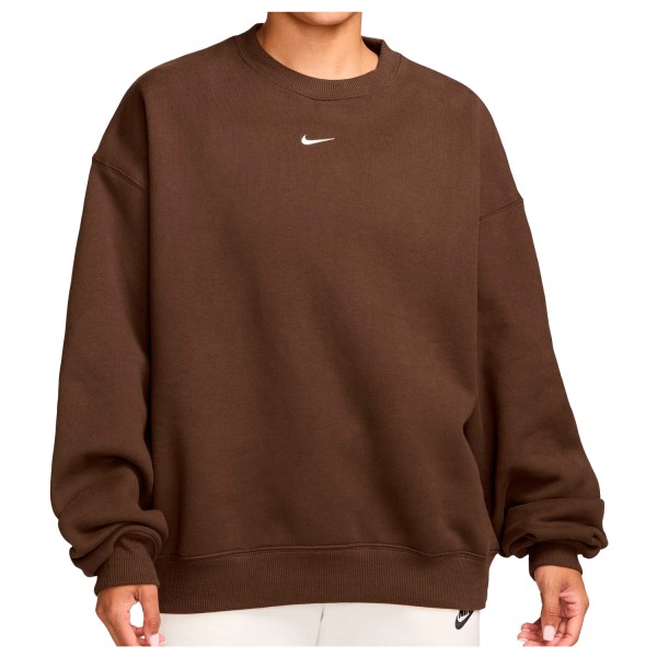 Nike Women’s Studio Fleece MW Oversize Crew Trui Bruin